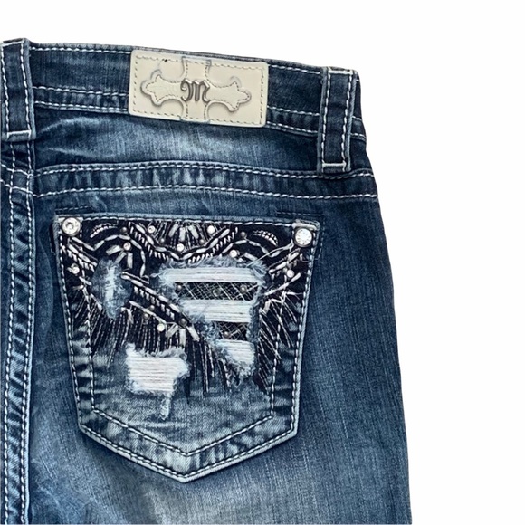 Miss Me Signature Boot Cut Denim Jeans Size 29 - Picture 8 of 13